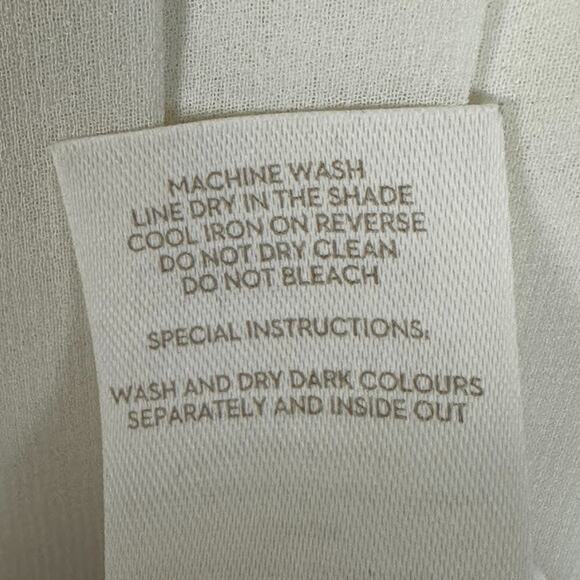 Boden Top Womens 16 Cream Short Sleeve Preppy Career Minimalist Blouse Neutral - Picture 7 of 11